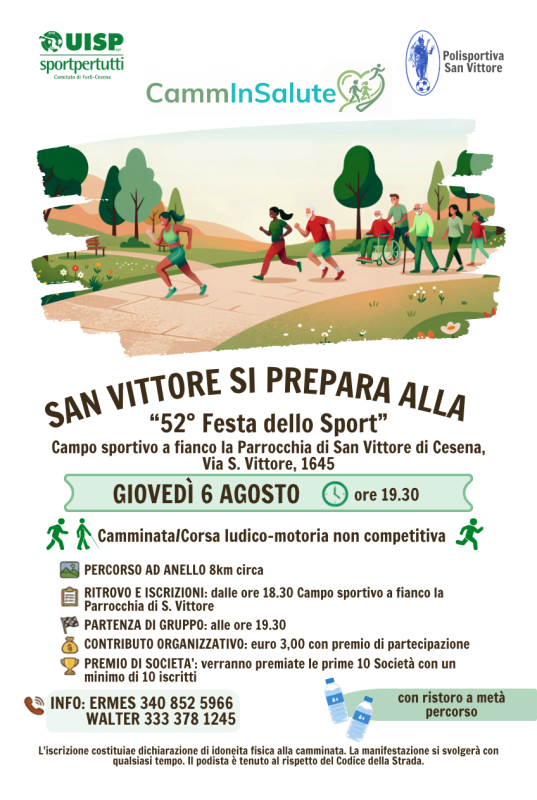 CAMMINATA Ludico-Motoria alla 52° Festa dello Sport di S.Vittore