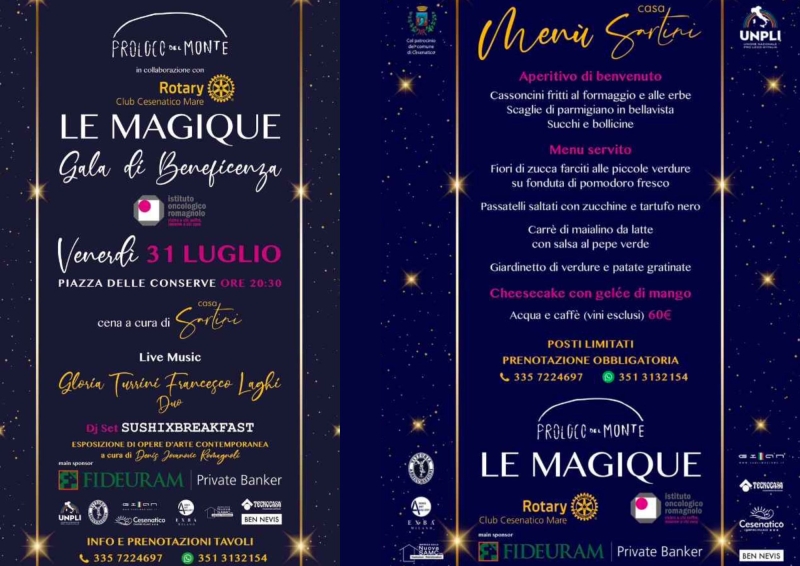 LE MAGIQUE - Galà di Beneficienza