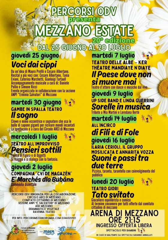 Percorsi ODV Mezzano Estate