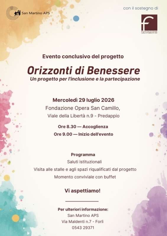 ORIZZONTI DI BENESSERE - EVENTO CONCLUSIVO