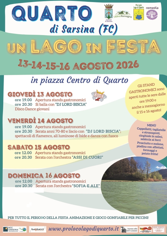 QUARTO UN LAGO IN FESTA