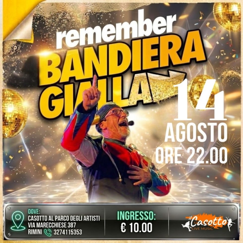 REMEMBER BANDIERA GIALLA