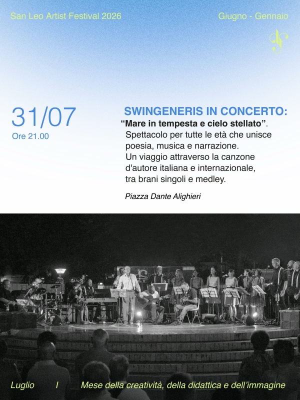 Swingeneris in concerto. Mare in tempesta e cielo stellato