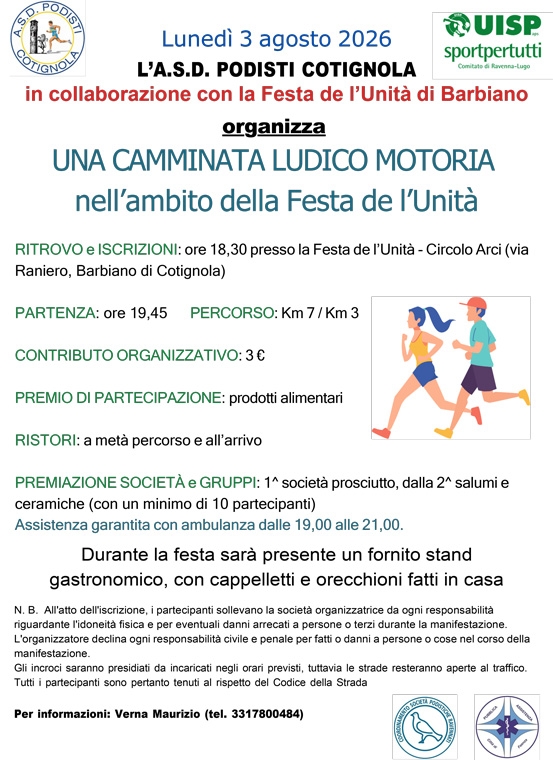 Camminata Ludico Motoria Barbiano