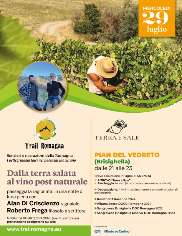 Dalla terra salata al vino post naturale