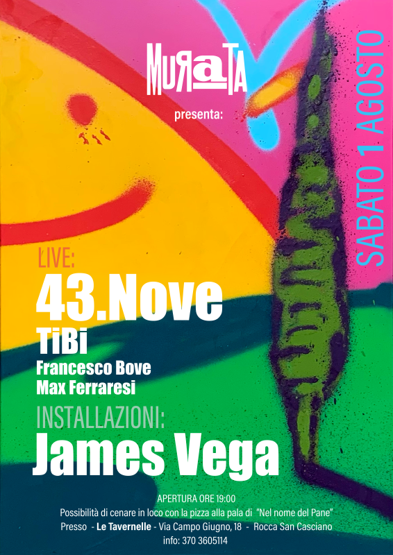 Concerto 43. nove + Esposizione  James Vega