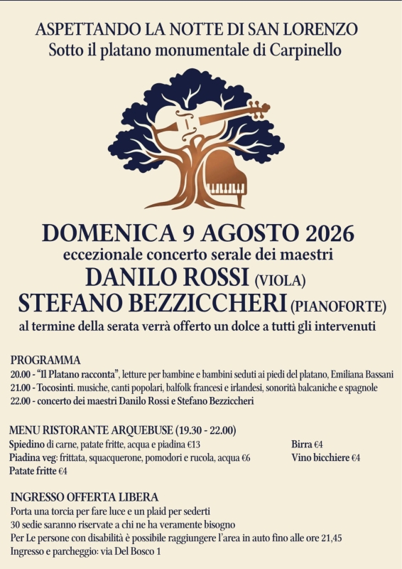 Aspettando la Notte di San Lorenzo - Concerto dei Maestri Danilo Rossi e Stefano Bezziccheri