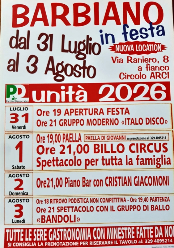 Festa dell'Unità di Barbiano