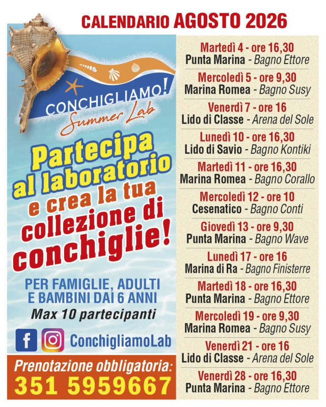 Conchigliamo! Summer lab