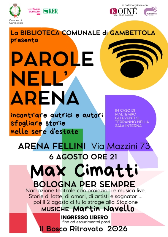 MAX CIMATTI racconta “BOLOGNA PER SEMPRE”