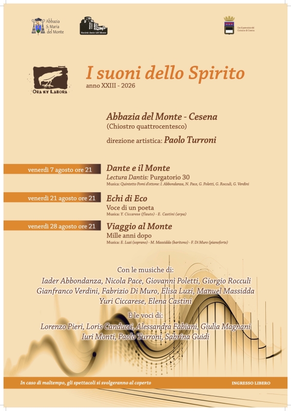 I Suoni dello Spirito 2026