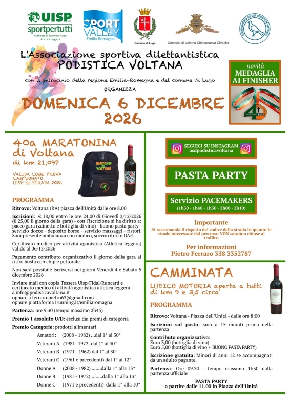 40ma MARATONINA di VOLTANA