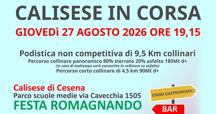 Calisese in corsa
