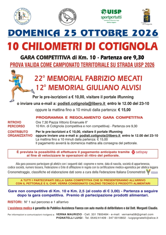 10 KM DI COTIGNOLA