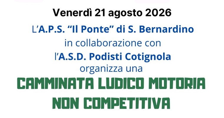Il Ponte camminata San Bernardino di Lugo