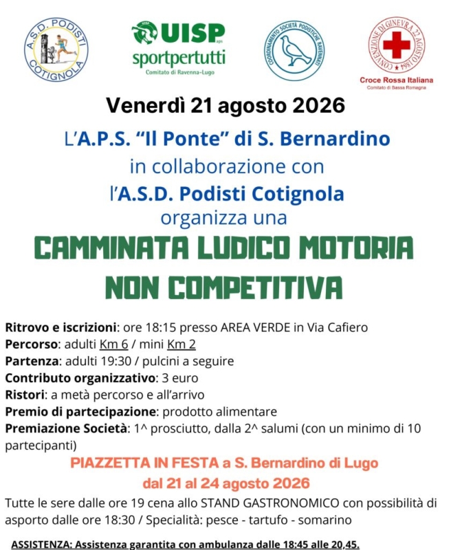 Il Ponte camminata San Bernardino di Lugo