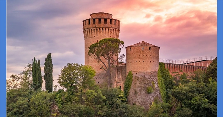 Rocca al tramonto