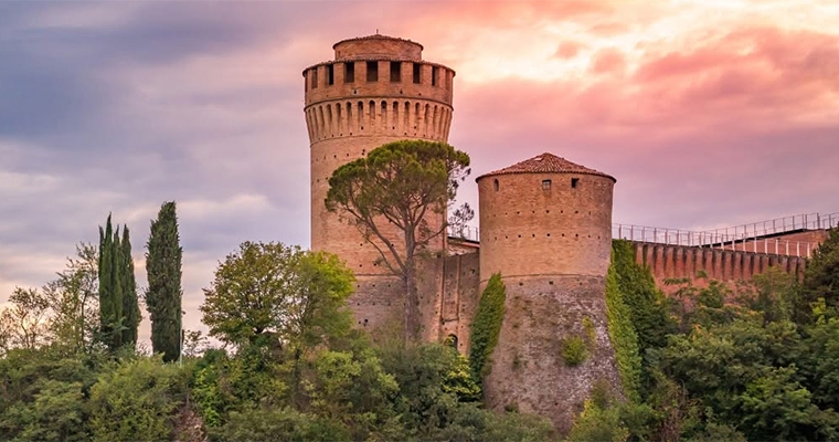 Rocca al tramonto