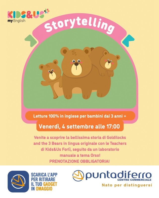 Laboratori e storytelling in inglese: la favola degli orsetti