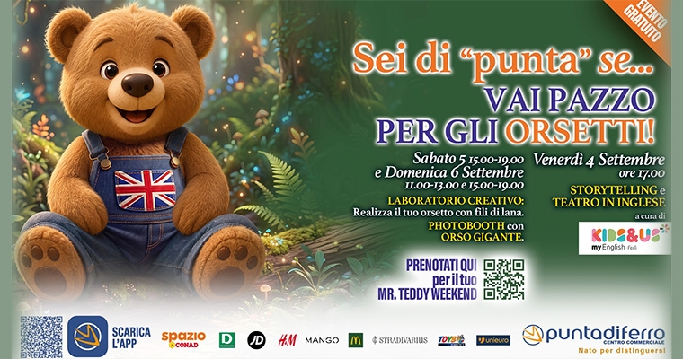Mr TEDDY weekend a Puntadiferro