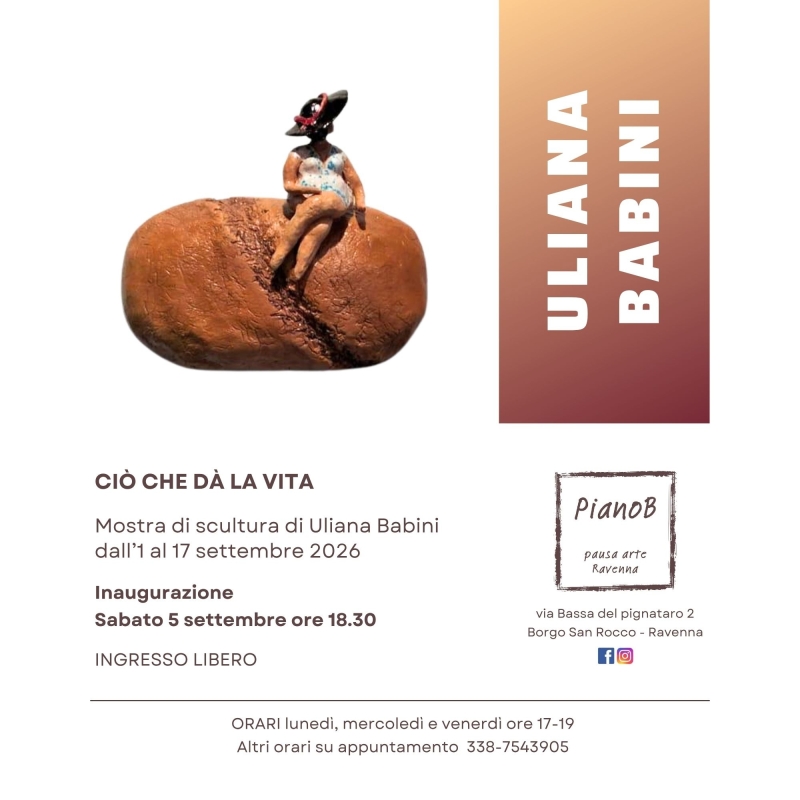Mostra scultura CIO' CHE DA LA VITA