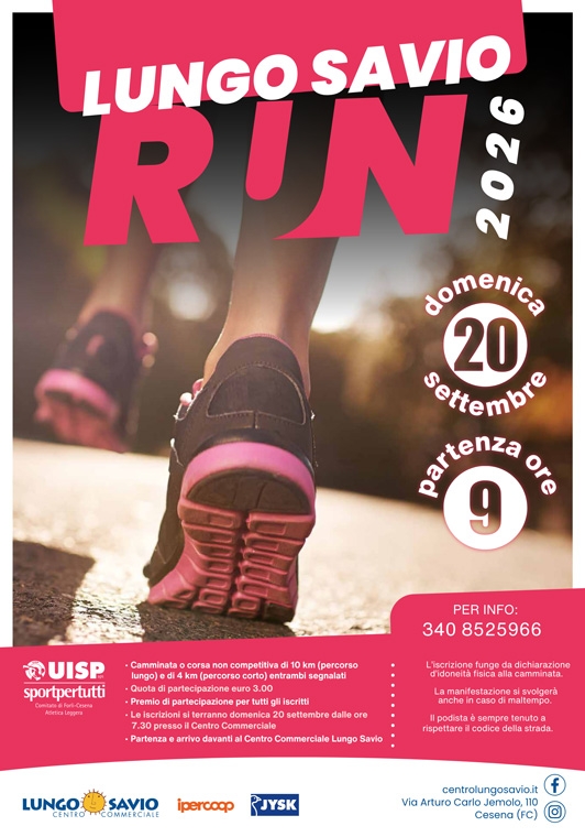 LUNGO SAVIO RUN 2026