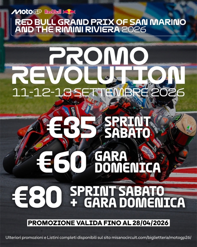 RED BULL GRAND PRIX OF SAN MARINO AND THE RIMINI RIVIERA 2026