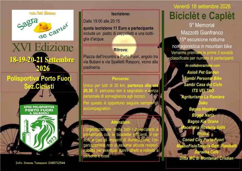 Biciclét e Caplét (Sagra de Caplét)