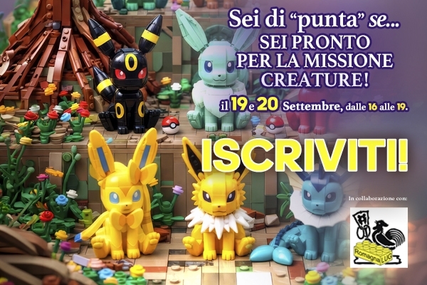 Laboratorio con mattoncini a tema Pokemon