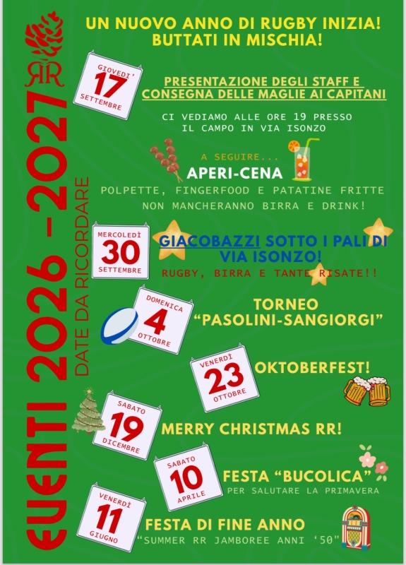 UNA SERATA PER IL RUGBY, INSIEME A GIACOBAZZI
