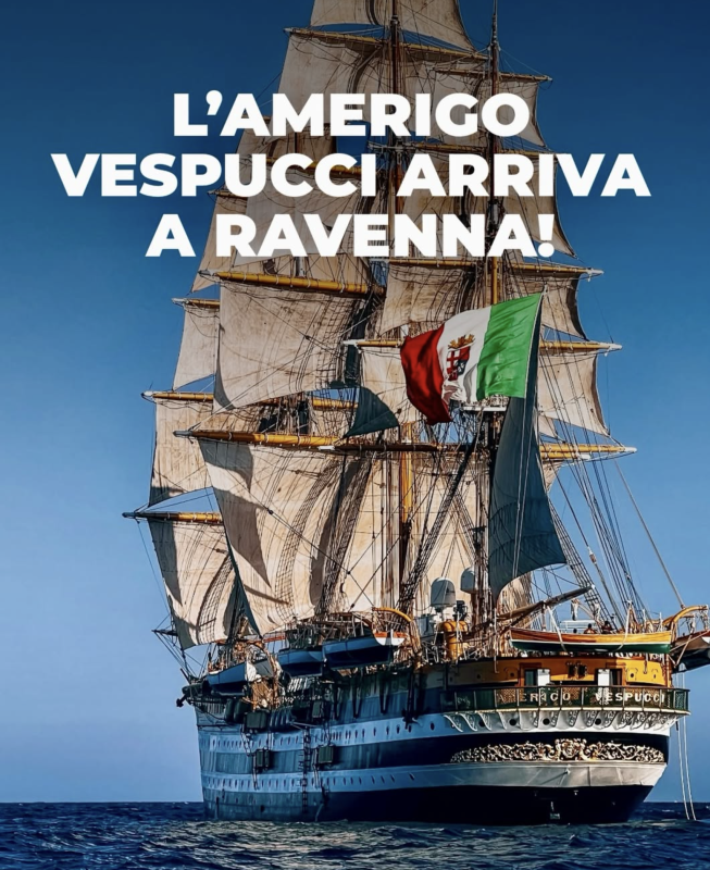 La Nave Amerigo Vespucci a Ravenna