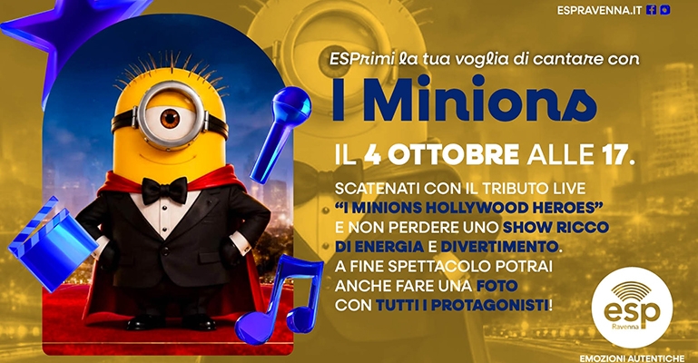 Minions Hollywood Heroes Musical tributo al Centro Commerciale ESP