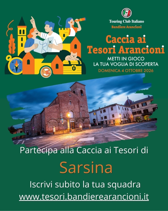 Caccia alle bandiere arancioni del Touring Club a Sarsina!