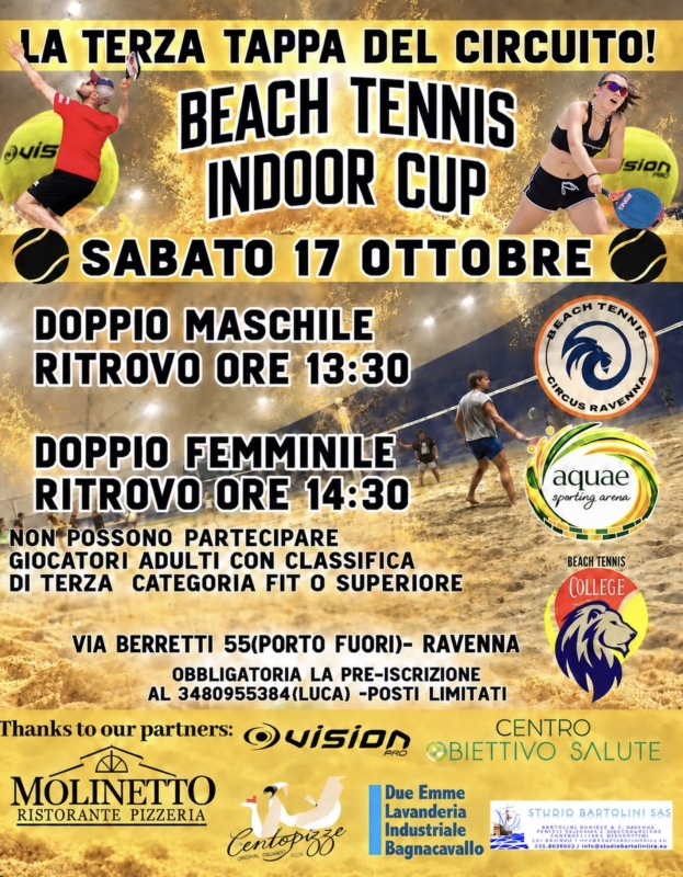 La terza tappa del circuito Indoor cup
