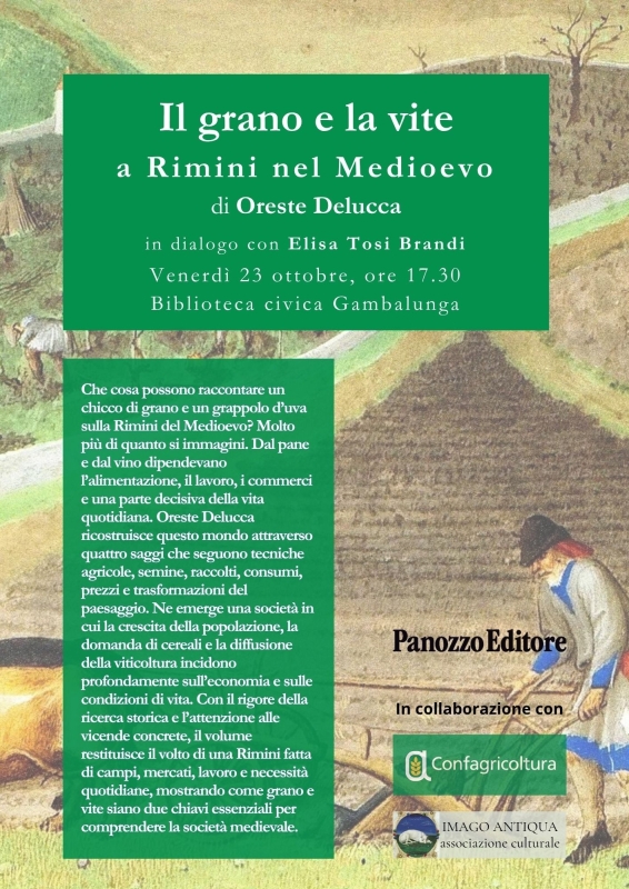 Grano, vigneti e vino: la Romagna agricola del Medioevo nel nuovo libro di Oreste Delucca