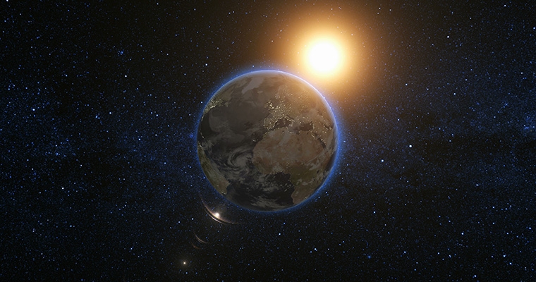 viaggio dalla terra al sole