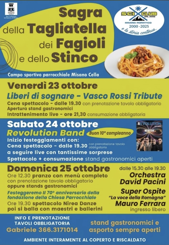 Sagra della tagliatella, dei fagioli e dello stinco