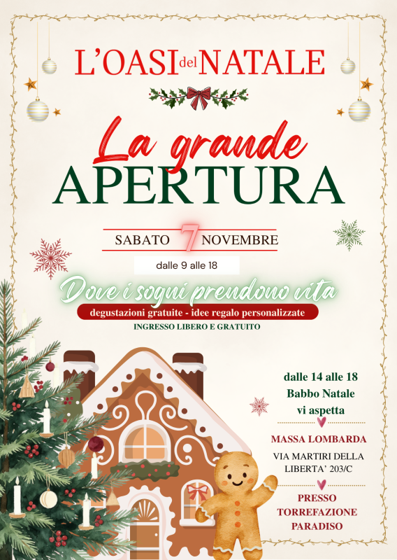 L'OASI del NATALE - La Grande Apertura