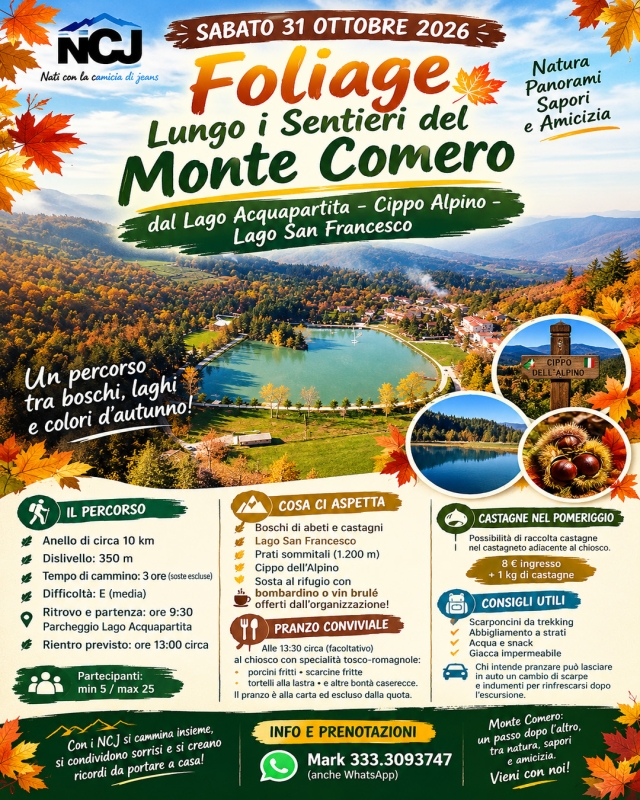 FOLIAGE LUNGO I SENTIERI DEL MONTE COMERO