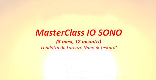 MasterClass IO SONO di 3 mesi
