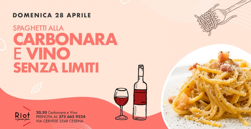 Carbonara e vino senza limiti