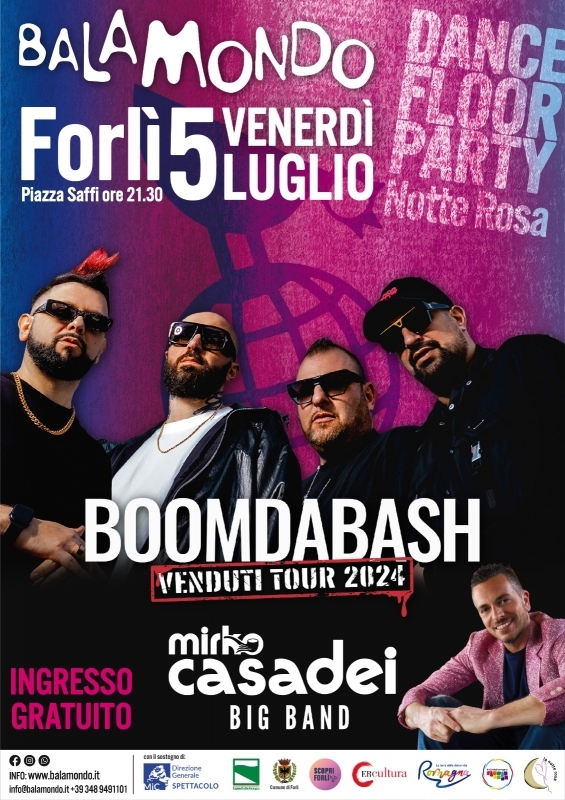 BALAMONDO... DANCE FLOOR PARTY! Con BOOMDABASH e MIRKO CASADEI BIG BAND