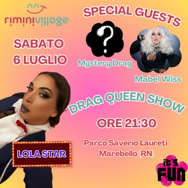 Drag Queen Show e musica a Marebello