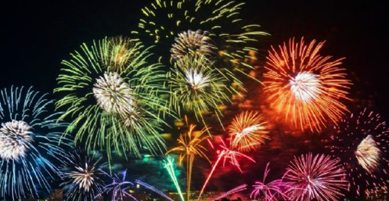 Spettacolo di fuochi artificiali